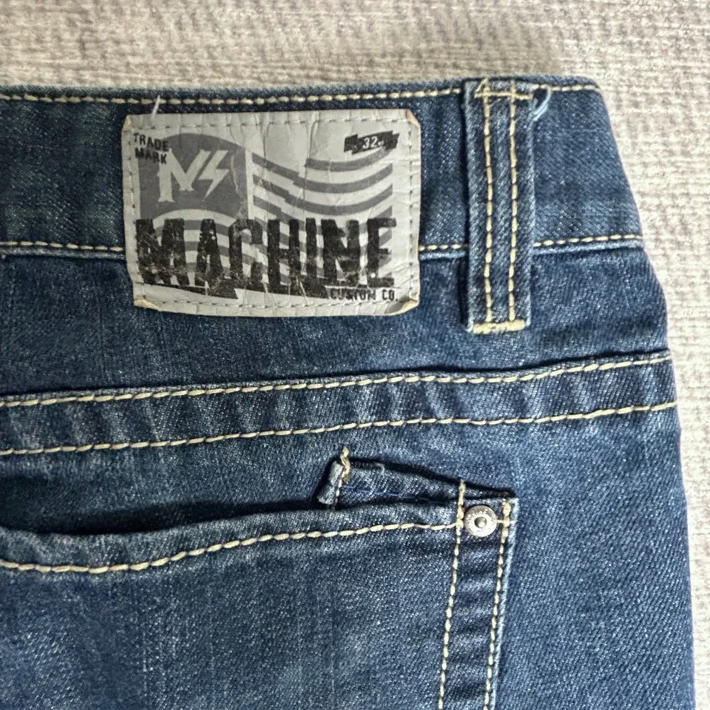 Machine Custom Co. Men's Jeans Size‎ 34 Slim Straight Dark Wash Denim